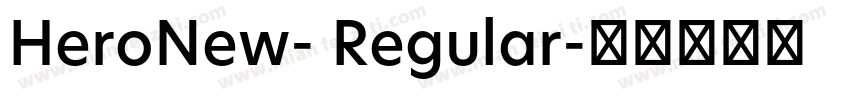 HeroNew- Regular字体转换